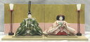 親王飾り 京12番 緑と桃の向鶴文 No.238594雛人形 ひな人形 初節句 ひな祭り お祝い 桃の節句 コンパクト お雛様 海外へのお土産 お祝い 日本伝統...