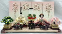 雛人形 京12号 色々武田菱と桃雲立涌 4曲屏風刺繍花丸30cm ピンク平台マルーン足付60cm雛人形 ひな人形 初節句 ひな祭り お祝い 桃の節句 お雛様 お...