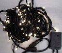 50球ダイヤカットLED 黒色線 電球色球ライト クリスマスツリー クリスマスライト デコレーションライト 電飾