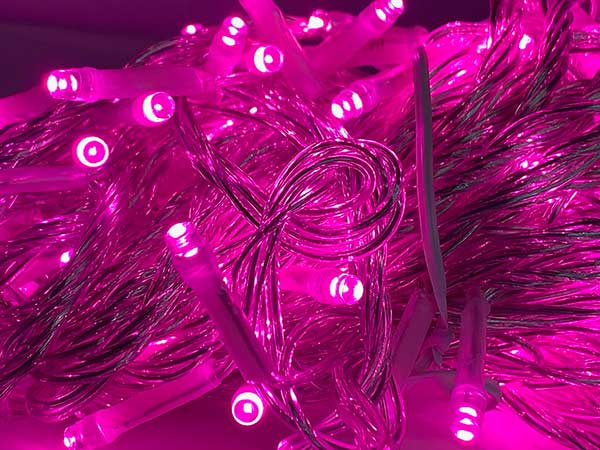 LEDライト　全品自社点検済み！100球LED直線/透明線/ピンクLED直線ライト　クリスマスツリーライト　イルミネーションライト　クリスマス　デコレーション　装飾　イベント　直線ライト　キラキラ　照明　LEDライト　電飾　メリークリスマス 2