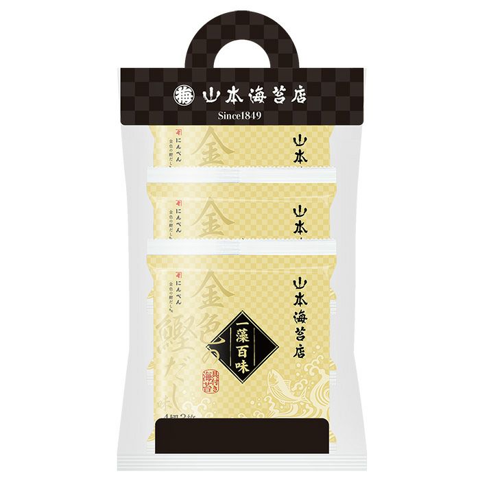 山本海苔店 「一藻百味」金色の鰹だし 3袋 詰合せにんべん おにぎり お弁当 おかず 簡単 のり 味付け海苔 ギフト プチギフト 贈り物 高..