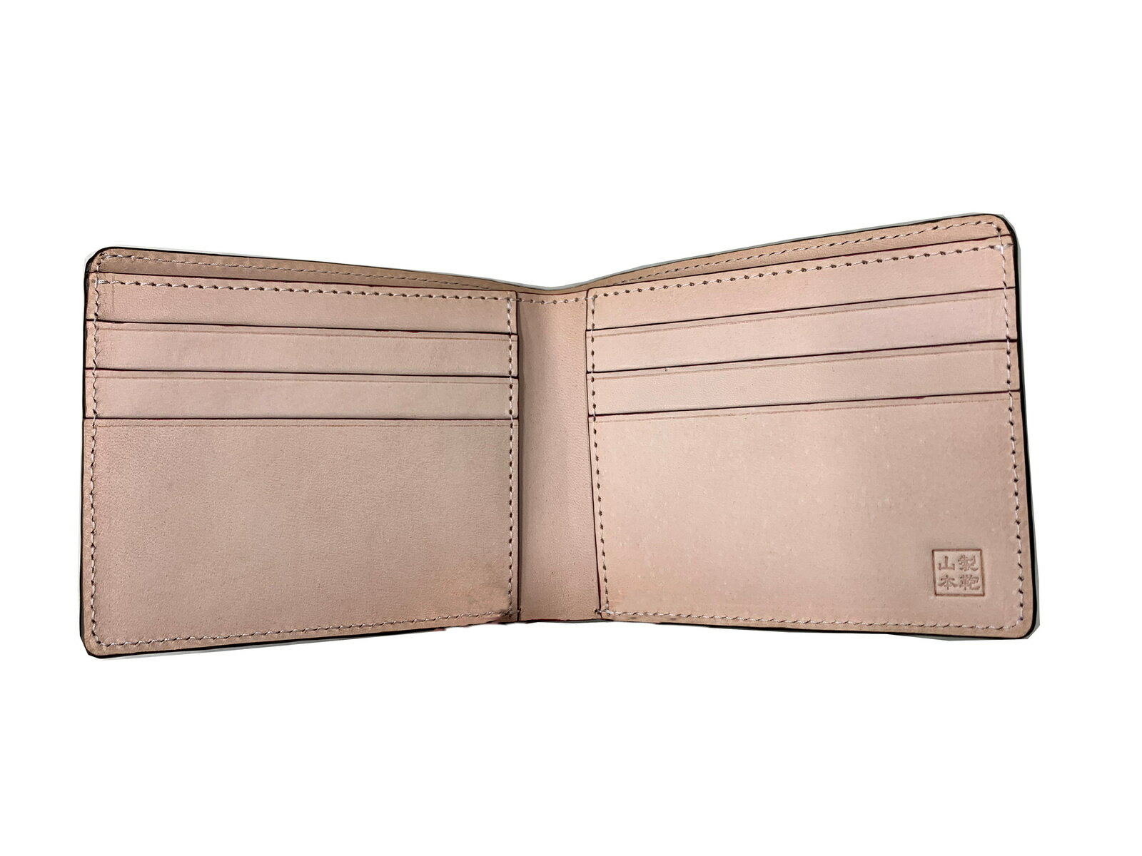 クロコダイル 二つ折り財布 山本製鞄 メンズ 日本製 本革 カーキ