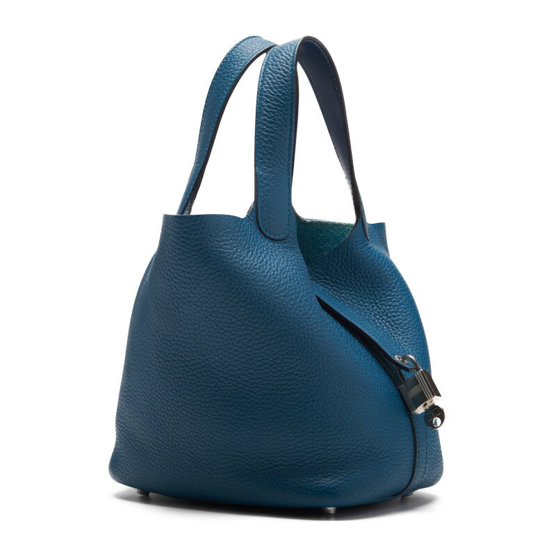 HERMES【エルメス】エルメス ピコタンロックPM ハンドバッグ トリヨンクレマンス ブルードガリス×ディープブルー （シルバー金具） ハンドバッグ レディースハンドバッグ レディースバッグ ハイブランド【中古】【送料無料】のサムネイル