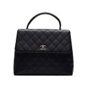 CHANEL【シャネル】マトラッセ ターンロック ハンドバッグ キャビアスキン 黒（シルバー金具） ハンドバッグ レディースハンドバッグ レディースバック【中古】【送料無料】