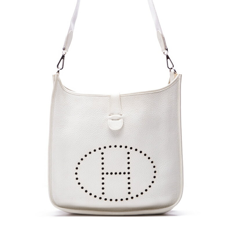 HERMES【エルメス】エブリンGM 3トロワ ショルダーバッグ トリヨンクレマンス 白 White（シルバー金具）ショルダーバッグ ミニショルダーバッグ レディースバッグ レディースバック トートバッグ 【中古】【送料無料】