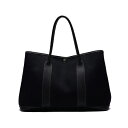 HERMES【エルメス】ガーデンパーティPM トートバック トワルオフィシェ 黒 black（シルバー金具）トートバッグ レディースハンドバッグ レディースバック 【中古】【送料無料】