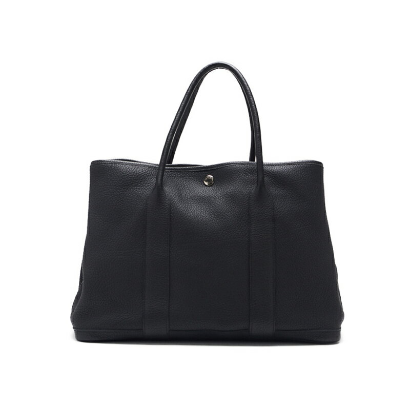 HERMES【エルメス】ガーデンパーティPM トートバッグ ネゴンダ 黒 Black（シルバー金具）ボストンバック トートバック ブランドバッグ レディースバッグ レディースバック 【中古】【送料無料】