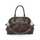 LOUIS VUITTON【ルイヴィトン 】 ダミエ トレヴィPM ハンドバッグ N51997 ダミエ・エベヌ ブラウン（ゴールド金具） トートバック ビジネスバッグ 【中古】【送料無料】