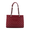 CHANEL シャネル マトラッセ GST ココマーク ダブルチェーンショルダー キャビアスキン 赤(シルバー金具) ショルダーバッグ ミニショルダーバッグ レディースバッグ レディースショルダーバッグ ハイブランド【中古】【送料無料】(4)