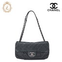 CHANEL シャネル ショルダーバッグ トートバッグ マトラッセ シングルフラップ チェーンショルダー スパークルレザー 黒 シルバー金具 レディースバッグ ...