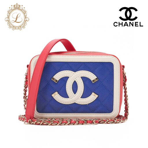 CHANEL シャネル ショルダーバッグ ココマーク CCフィリグリー ミニ キャビアスキン 赤×マルチカラー ゴールド金具 レディースバッグ ブランド【中古】【送料無料】 CHANEL シャネル ショルダーバッグ ココマーク CCフィリグリー ミニ キャビアスキン 赤×マルチカラー ゴールド金具 レディースバッグ ブランド【中古】【送料無料】