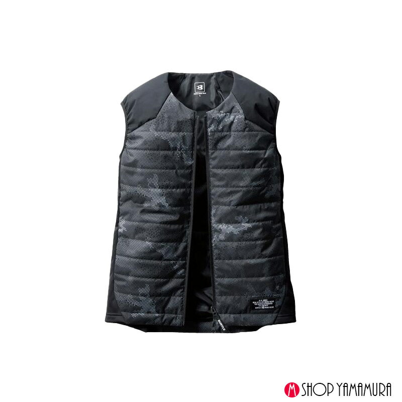 Rakuten - BURTLE 軽防寒ヒーターベスト 3214 XL カモフラブラック ユニセックス 電熱パッド・バッテリ別売 バートル