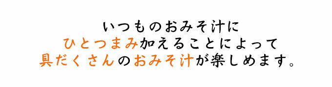 好評　みそ汁の具シリーズお試しミニサイズ/みそ汁の具ミニサイズ　13g【4902378081802】