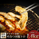 サクサクジューシー!やみつき豚トロ 1.4kg 特製塩だれ 豚肉 豚トロ トントロ 焼肉 在宅応援 年末グルメ 年越グルメ