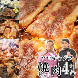 ソロキャンプ焼肉セット 計800g 全4種+1品 おまけ付 牛たん 元氣カルビ 鶏カルビ 豚ホルモン BBQ バーベキュー 焼肉 セット タン 豚肉 鶏肉 もつ