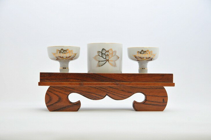 木製 仏器膳 6寸 仏具 欅仏具 小型仏壇用仏具 欅製 天然木 国内製造 小型仏壇用 供物台 仏飯 仏飯器 長手膳