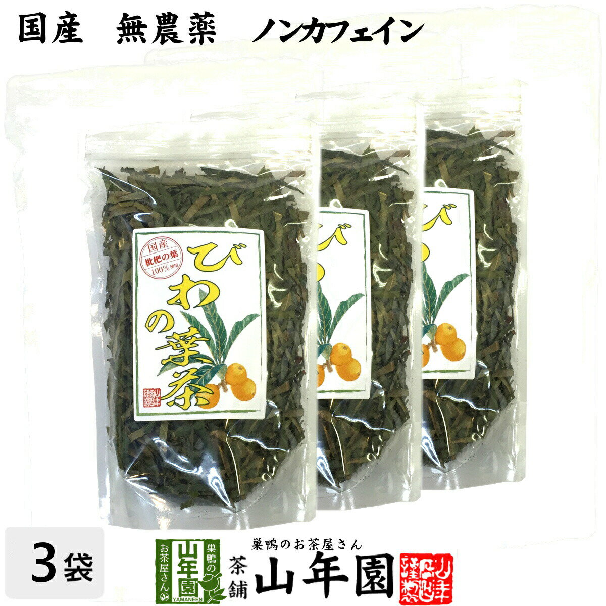 【国産 100%】びわ茶 びわの葉茶 100g×3袋セット 