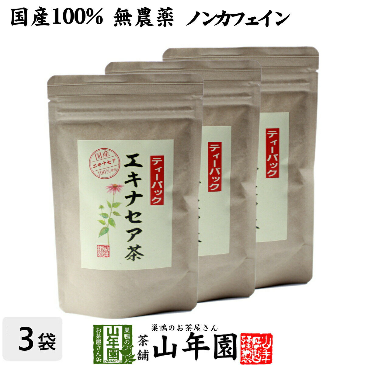 【国産 100%】エキナセア茶 2g×10パック×3袋セット