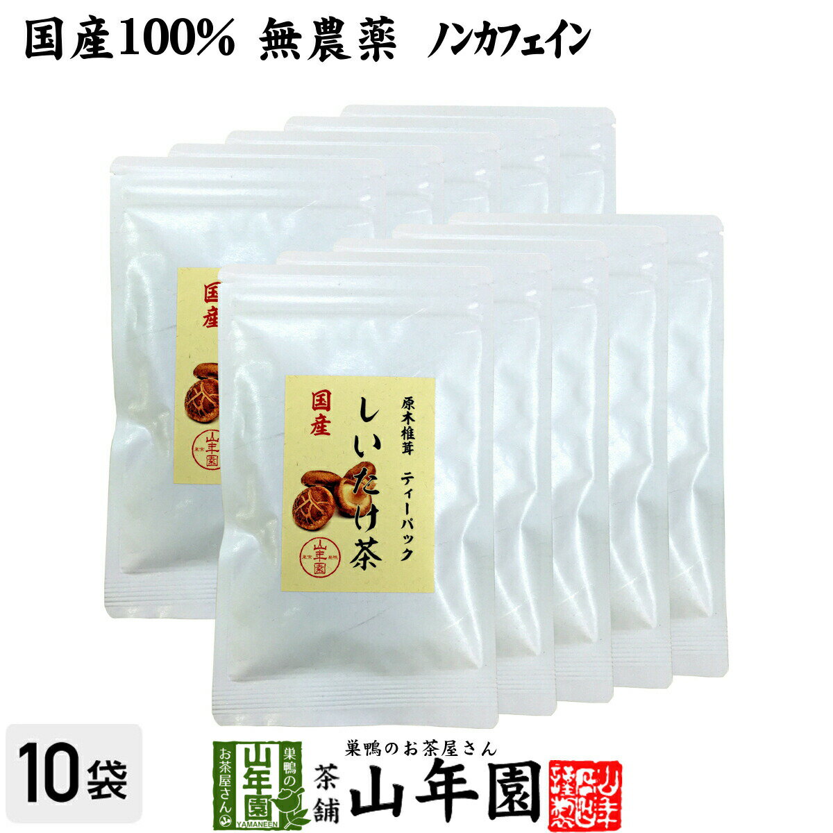 しいたけ茶 ティーパック 無農薬 3g×10パック×10袋セット 静岡県産 送料無料 ノンカフェイン 原木乾燥しいたけ 椎茸茶 シイタケ茶 ティーバッグ ギフト プレゼント 母の日 父の日 プチギフト お茶 2024 内祝い お返し 男性 女性 彼氏 彼女