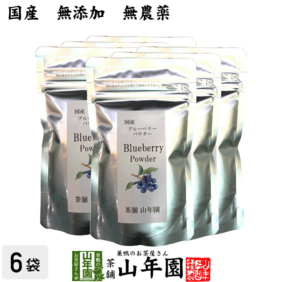 【国産】 ブルーベリー粉末 50g×6袋セット 無農薬で栽培されたブルーベリーを粉末に 無添加 果実本来の甘みをアイス ヨーグルトに 健康 送料無料 国産 緑茶 ダイエット ギフト プレゼント 母の日 父の日 プチギフト お茶 内祝い 2024