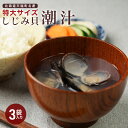 しじみ貝潮汁 3袋セット特大サイズ 北海道 天塩名産 天然しじみ貝 貝 真空パック 塩 海産物 お土産 贈り物 プレゼント ほっかいどう 味噌汁 みそ汁 シンプ...