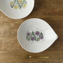深山 knuq-ヌック- パスタボウル(24cm) バイオレット 日本製 深山陶器/花柄食器/日本製食器/母の日/父の日/敬老の日 美濃焼 洋食器 ボウル 鉢