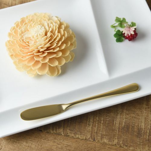 佐藤金属興業 SALUS レトロエレガンテ マットゴールド バターナイフ 日本製 燕三条 洋食器