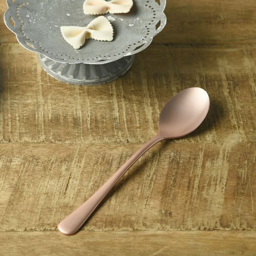 佐藤金属興業 SALUS レトロエレガンテ ピンクゴールド デザートスプーン 日本製 燕三条 洋食器