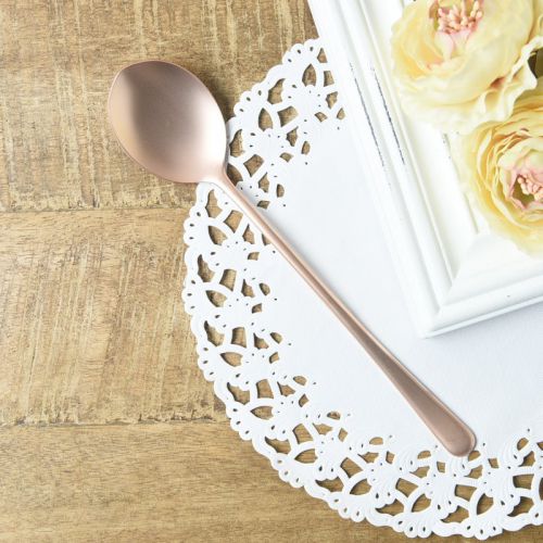 佐藤金属興業 SALUS レトロエレガンテ ピンクゴールド ロングスプーン 日本製 燕三条 洋食器