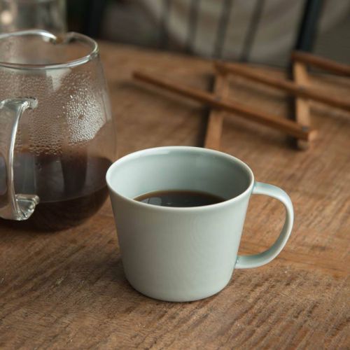 小田陶器 Prairie(プレーリー) カップL グレー 日本製 美濃焼 洋食器 マグカップ ティーカップ コーヒーカップ