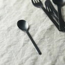 佐藤金属興業 SALUS 機内食カトラリー ノワール 黒マット スモールスプーン 日本製 燕三条 洋食器