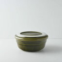 【グッドデザイン賞受賞】TRIP WARE 浅ボウル130+フタ130 緑釉 日本製 美濃焼 洋食器 Re食器 SDGs リサイクル サステナブル ヨシタ手工業デザイン室