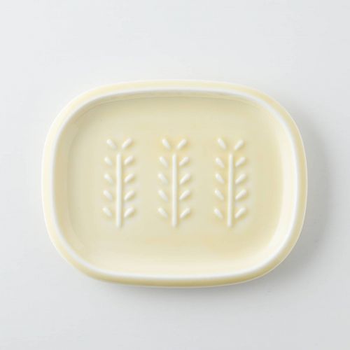 深山(miyama.) crust-クラスト- ソープディッシュ (長方形) モカ 日本製 美濃焼 洋食器 角皿 スクエアプレート 角プレート 四角皿