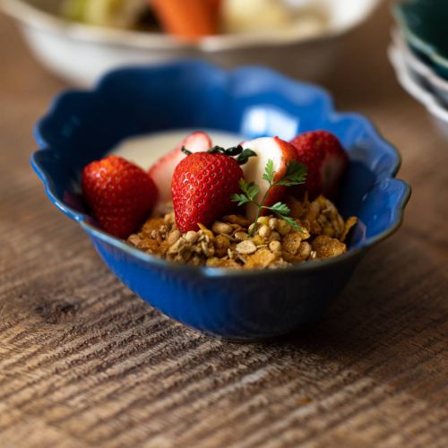 花ゆう 楕円ボウル 青なまこ 日本製 美濃焼 洋食器 ボウル 鉢