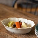 花ゆう 楕円ボウル クリームうのふ 日本製 美濃焼 洋食器 ボウル 鉢
