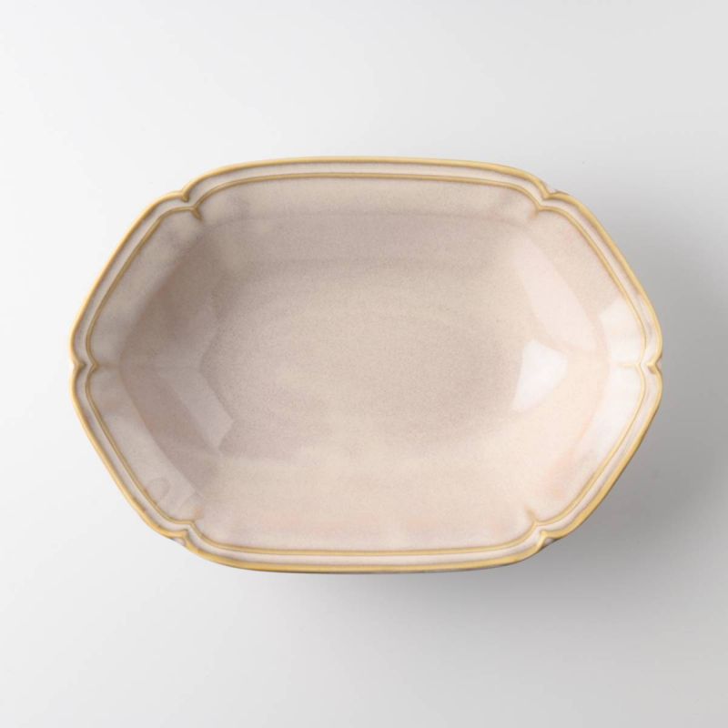 花しとやか カレー&パスタ楕円皿 ペッシュ 日本製 美濃焼 洋食器 カレー皿 パスタ皿 パスタプレート