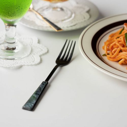 アクリルカトラリー P クロ デザートフォーク BK 日本製 燕三条 洋食器