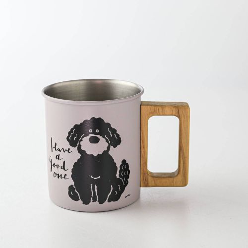 Wedraw by sea マグ M グレー(犬) 本体：日本、ハンドル：タイ製 洋食器 マグカップ ティーカップ コーヒーカップ