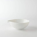 深山(miyama.) crease-クリース- 15cm片口取鉢 白磁 日本製 美濃焼 和食器 ボウル 鉢