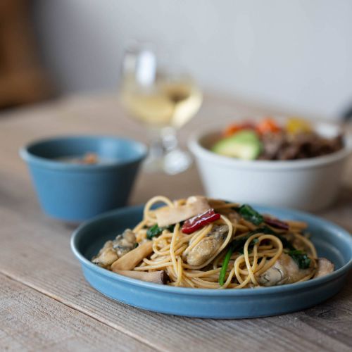 ★ラッピング無料★晋山窯ヤマツ ground_grip プレート L ブルーグリーン 日本製 美濃焼 洋食器 丸皿 丸..