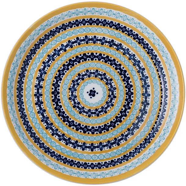 ポタリーフィールド 2 ドーナツフラワー パスタ皿 25cm 日本製 洋食器 カレー皿 パスタ皿 パスタプレート