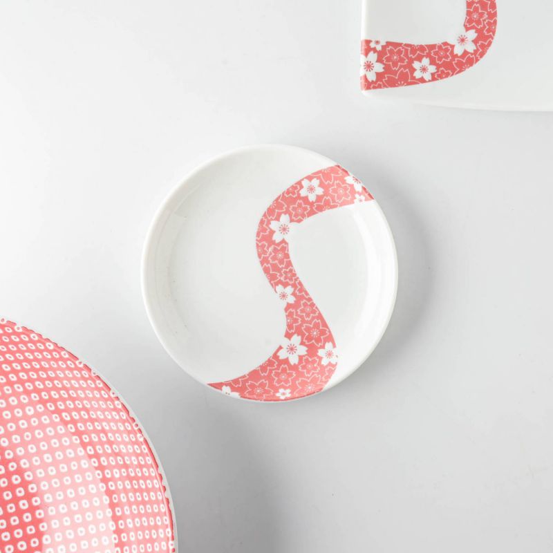 桜流し13cm丸皿[アウトレット訳...