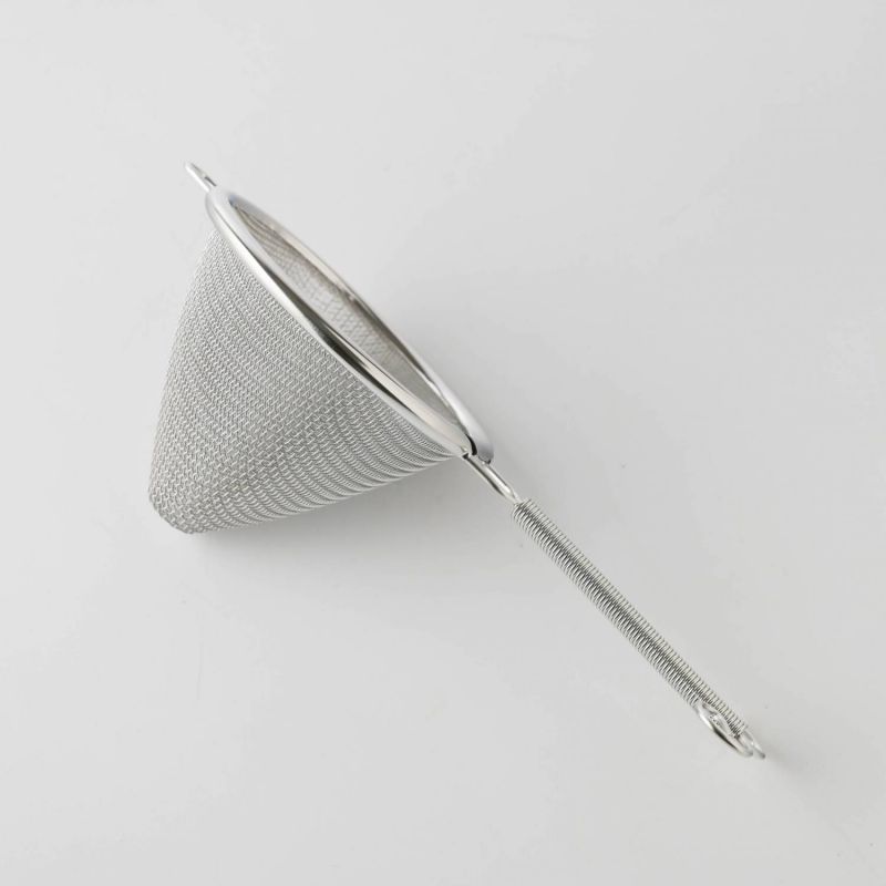 ラセン ハンドル付き茶こし 2重タイプ 大 日本製 新潟県燕市 和食器