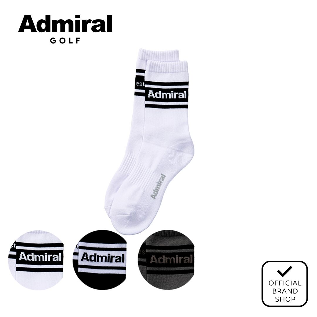 【正規販売店】[Admiral GOLF] ライン ミドルソックス レディース ゴルフ ソックス 靴下 アドミラル ゴルフ ADMB4ABL ヤマニゴルフ