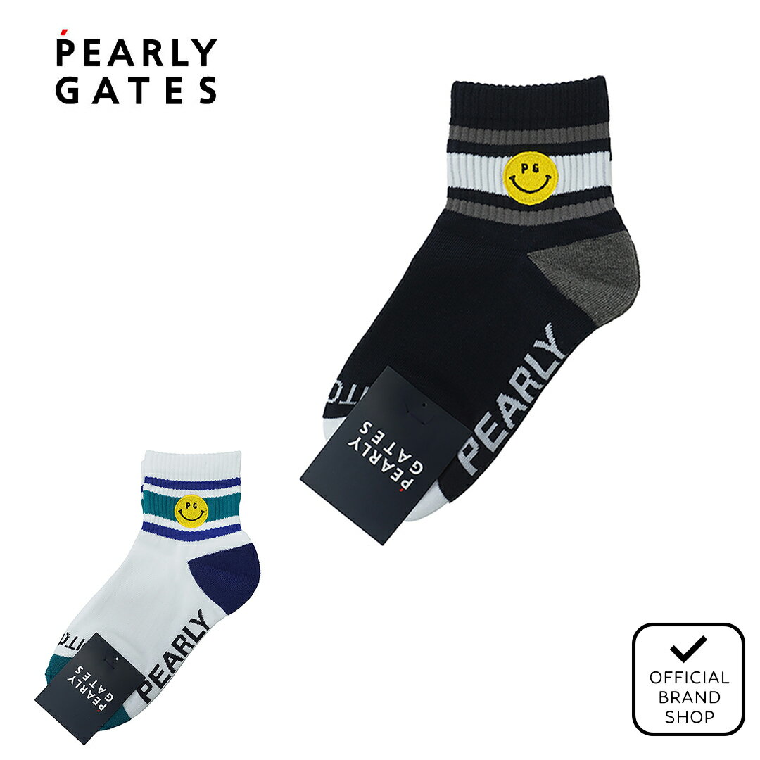 【正規販売店】[PEARLY GATES] ラインショートソックス (LADIES) ゴルフ ソックス 靴