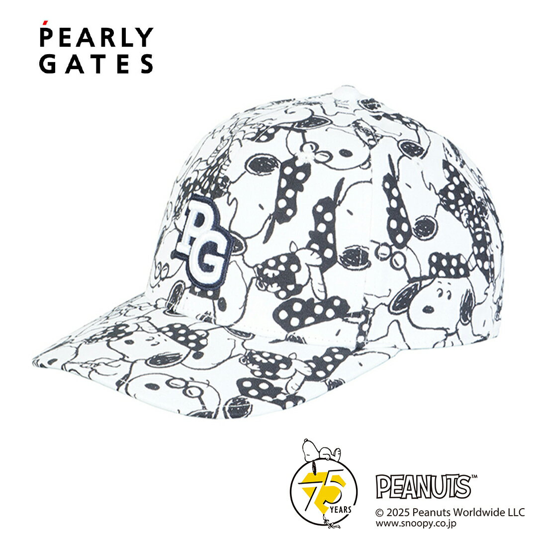 【正規販売店】[PEARLY GATES] 【SNOOPY】総柄ツイルキャップ (UNISEX) キャップ 帽子 ユニセックス メンズ レディース ゴルフ スヌーピー パーリーゲイツ 053-5287040 PAMG5A9F ヤマニゴルフ