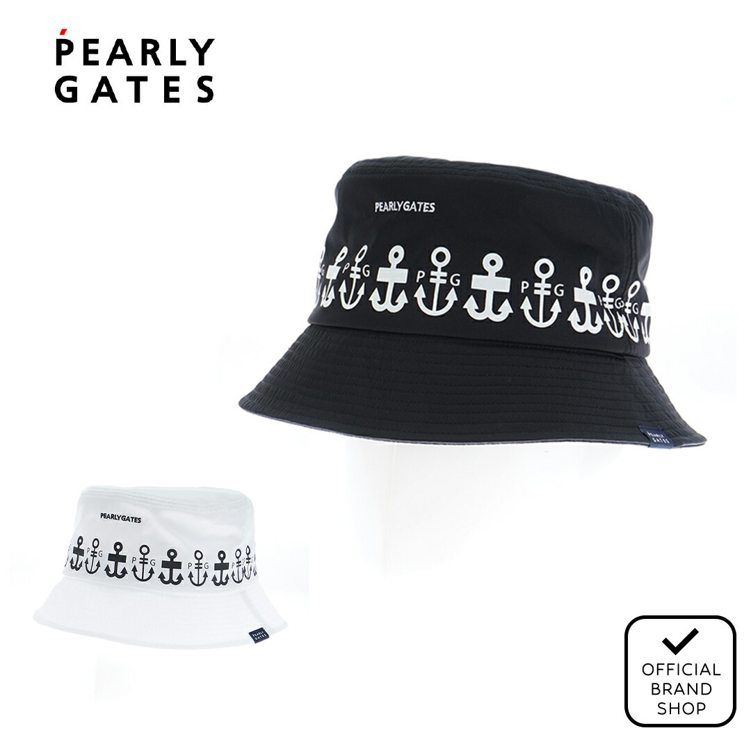 【正規販売店】[PEARLY GATES] ロゴアンカー柄ハット (UNISEX) ハット 帽子 ユニセックス メンズ レデ..