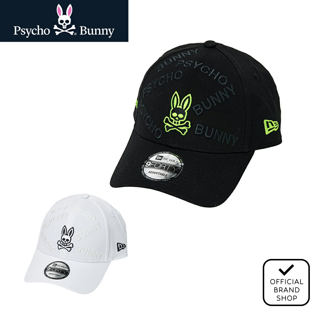 【正規販売店】[Psycho Bunny] キャップNEW ERAコラボ キャップ 帽子 ユニセックス メンズ レディース ゴルフ ニューエラコラボ サイコバニー PBMG652F ヤマニゴルフ