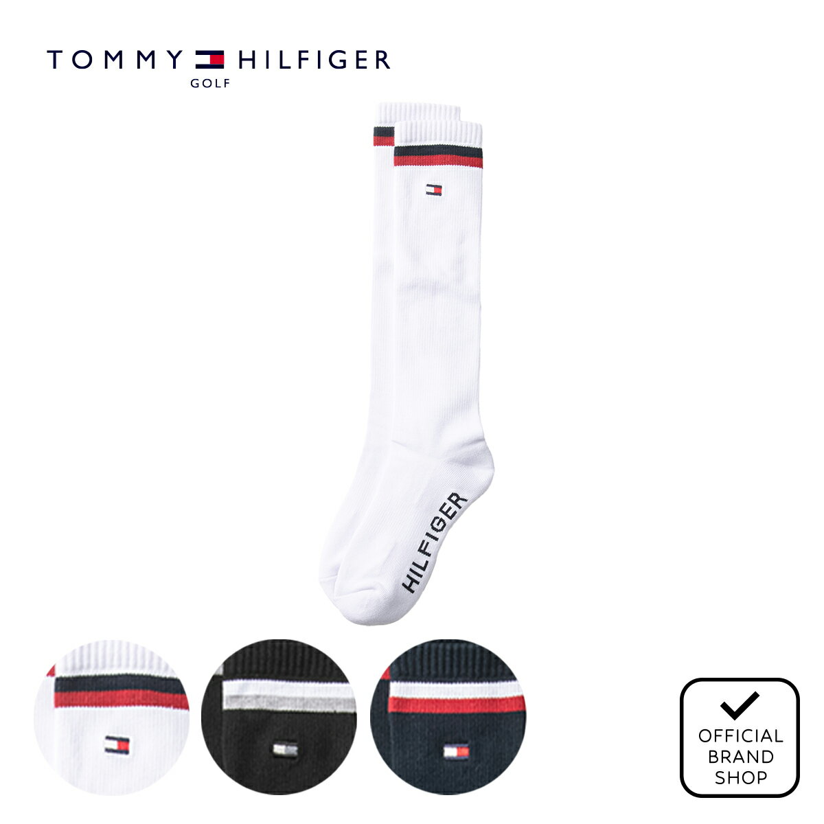 【正規販売店】ハイソックス フラッグ レディース ゴルフ ソックス 靴下 トミー・ヒルフィガー（TOMMY HILFIGER GOLF） THMB4S05 ヤマニゴルフ