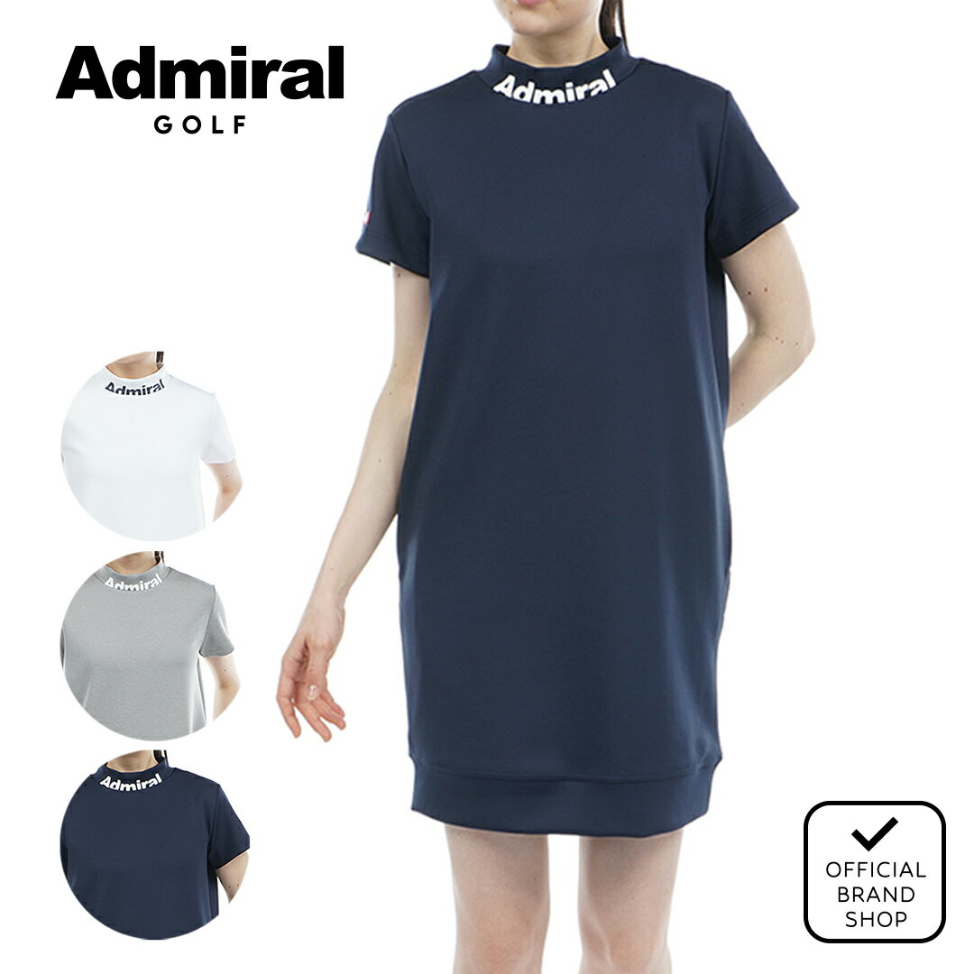 【40%OFF】【正規販売店】[Admiral GOLF] レディース バックロゴ モックネックワンピース アドミラル ゴルフ